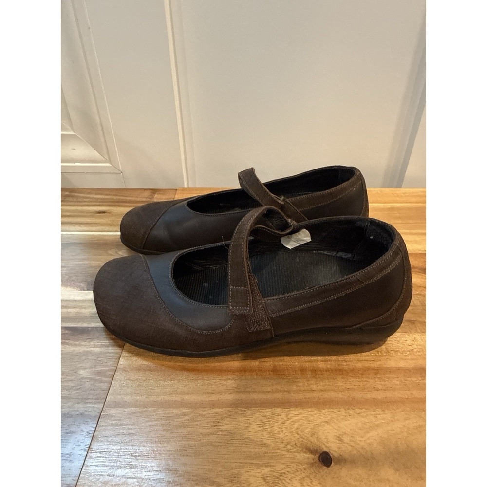 Naot Kukamo 11114 Womens 38 Brown Leather Mary Jane Comfort Shoes US 7 - 7.5